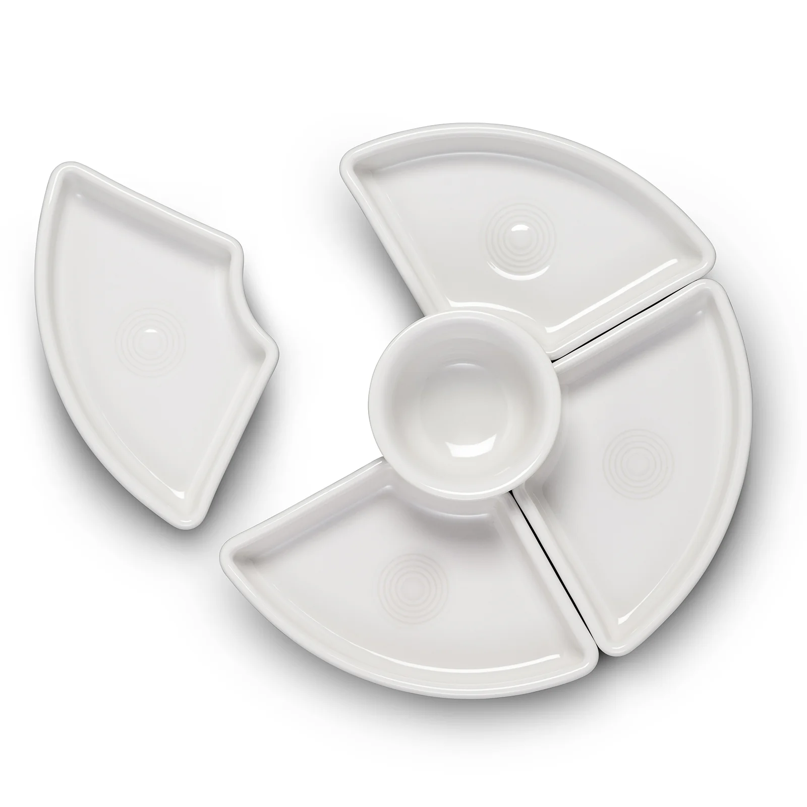White 5-Piece Entertaining Set 8 1/5 Inch - Image 2