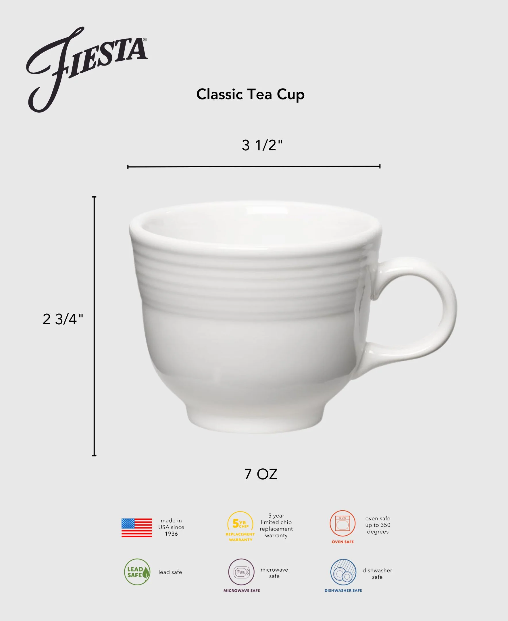 New Retired Classic 7 3/4 OZ Tea Cup - Image 3