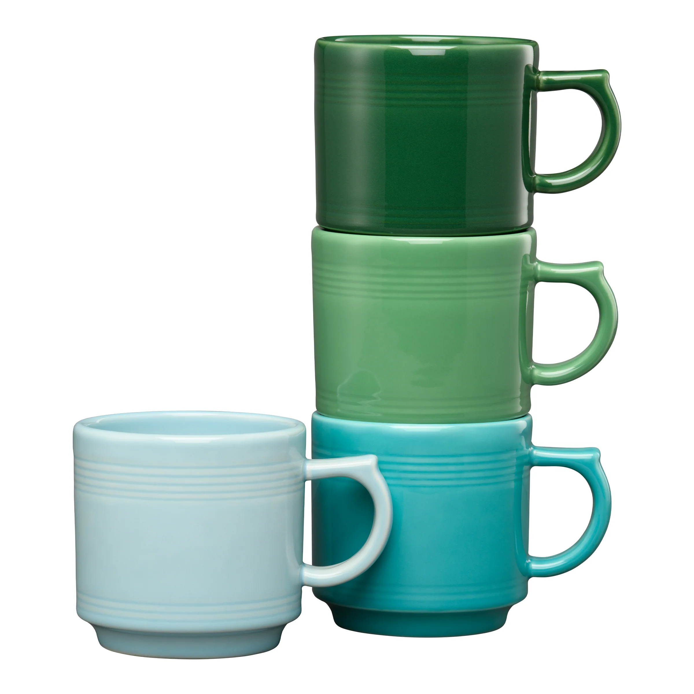 Aegean 16 OZ Set of 4 Mixed Stackable Mug Set