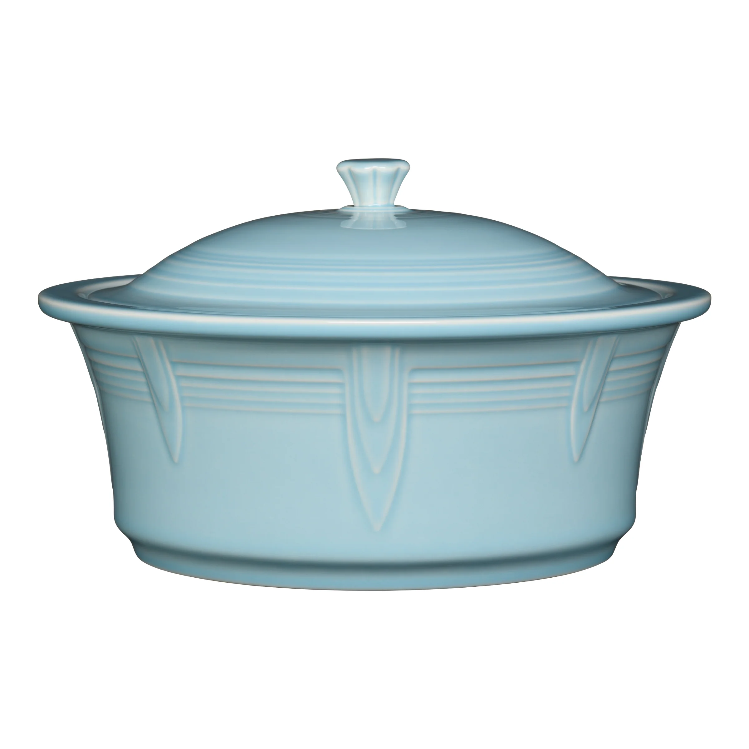 Large 10 Inch Round Covered Casserole 2.8 Quart - Image 4