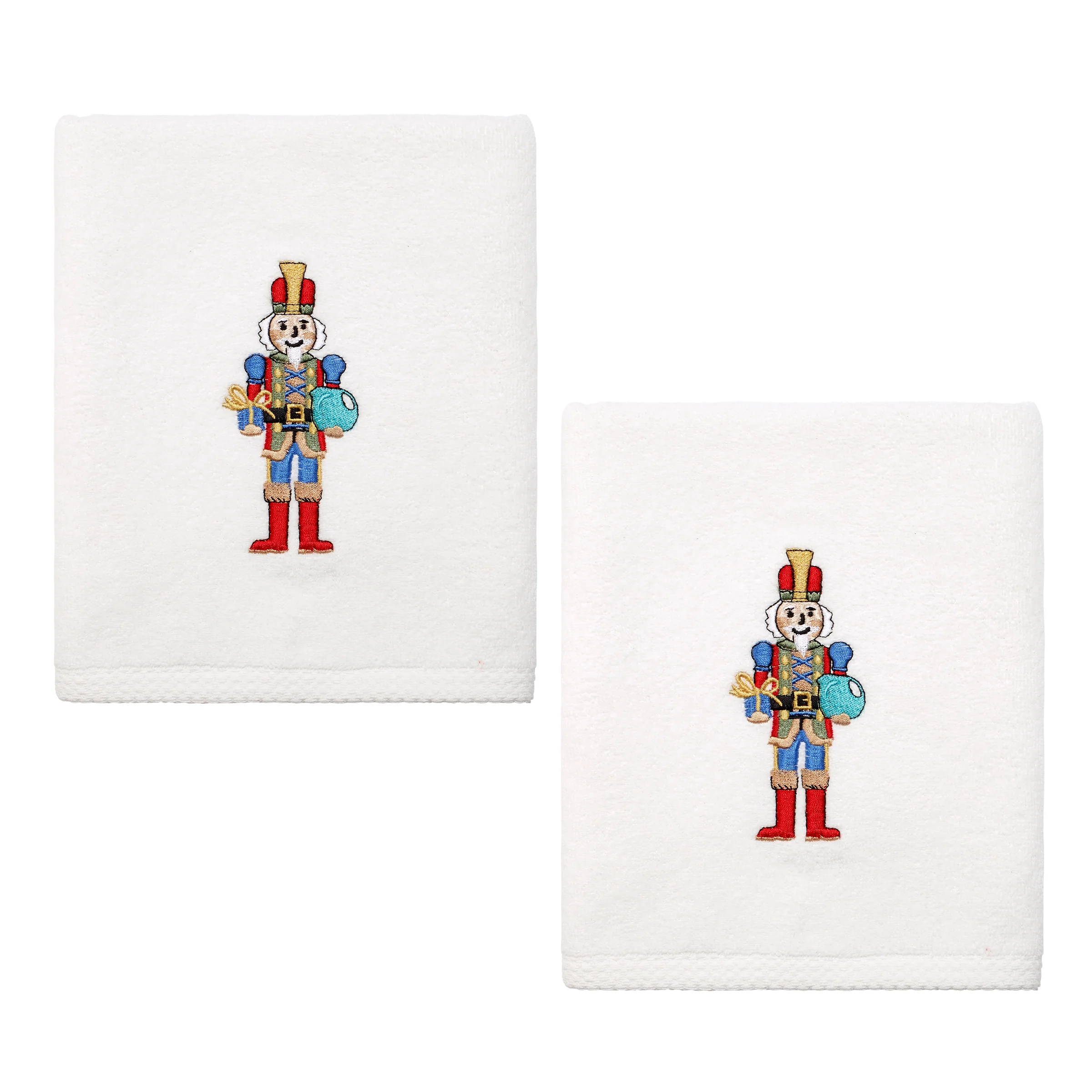 Nutcracker The Giver Embroidered Hand Towel Set of 2 - Image 3