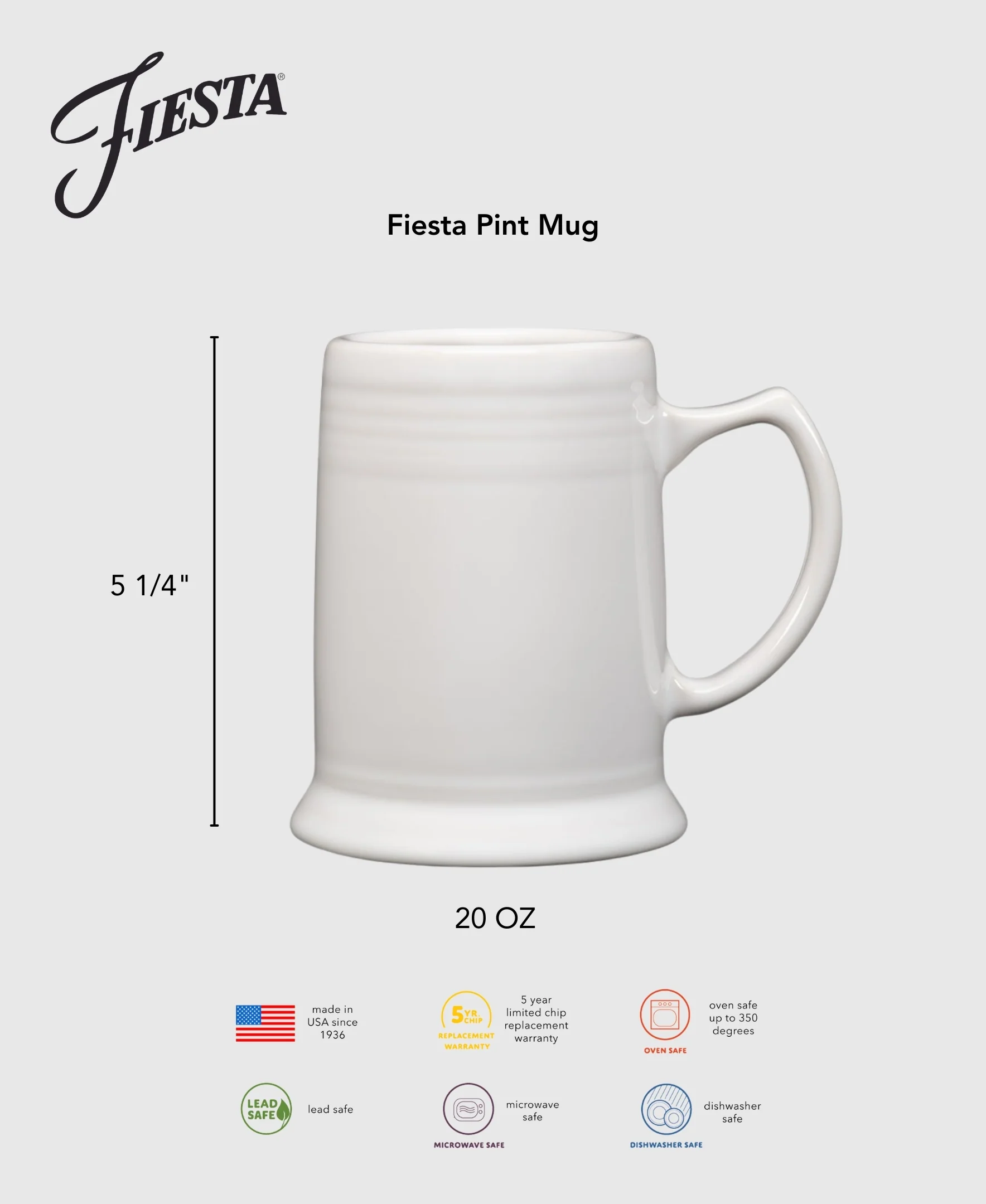 Fiesta 20 OZ Pint Mug - Image 10