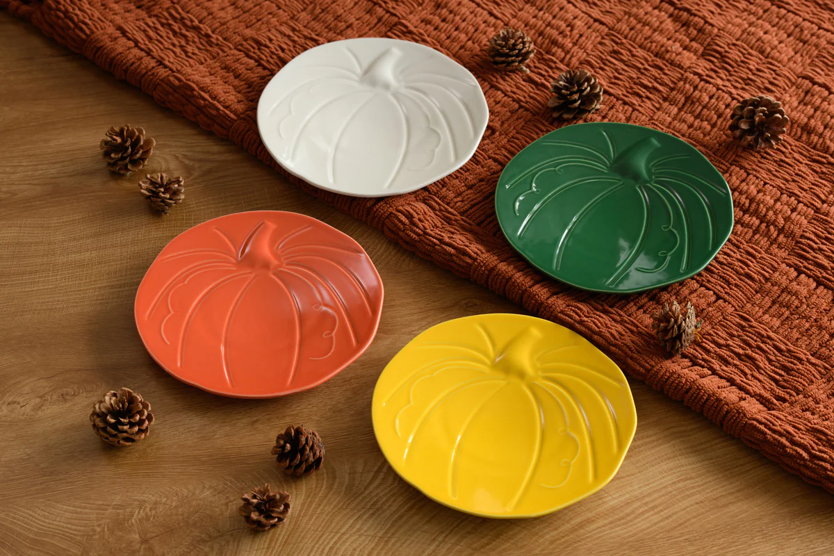 Pumpkin Shaped Plate 8 1/2 Inch - Image 2